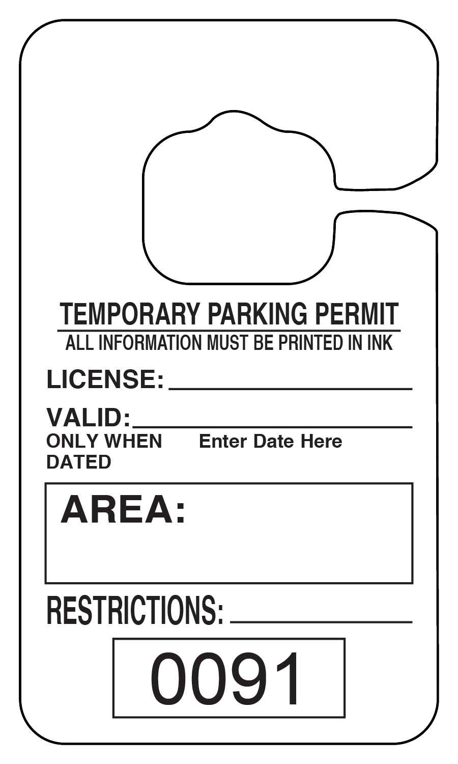 Parking Permit Template