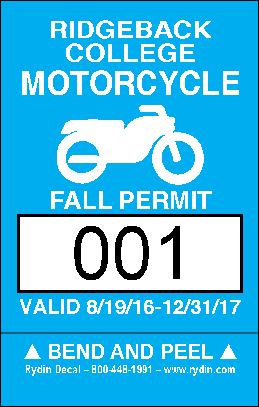 Motorcycle Permits Rydin